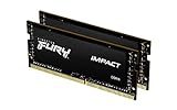 Kingston FURY Impact 32GB (2x16GB) 3200MHz DDR4 CL20 Laptop Speicher Kit mit 2 KF432S20IBK2/32