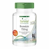 Bromelain 750mg - HOCHDOSIERT - VEGAN - Ananasenzym - 120 Kapseln