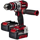 Einhell Akku-Schlagbohrschrauber TE-CD 18 Li-i BL Power X-Change (18 V, Drehmoment 60 Nm, 22 Positionen, Set mit 2 Akkus 3,0 Ah und Ladegerät)