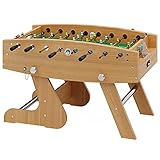 Automaten Hoffmann Tischkicker klappbar Comfort | Klappbarer u. platzsparender Turnier Kickertisch | Stangenpuffer, Kugellager, Torzählwerk, Kickerbälle | 140x75x87 cm | 65 kg | Markenqualität