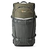 Lowepro Flipside 350 AW Rucksack, Fotorucksack für DSLR-Kameras und mehrere Objektive, Fotorucksack für Tablets, Kamerazubehör, Stativ, Farbe grau