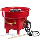 United Entertainment Cotton Candy Maker/Zuckerwattemaschine/Zuckerwatte Maschine - Kunststoff - Rot - ø 30 x 25 cm