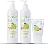 TooFruit Kapidoux Shampoo mit grünem Apfel, 400 ml, 2 Stück – Conditioner Kapidoux 150 ml – ohne Silikon – Bio-zertifiziert