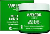 WELEDA Bio Skin Food Body Butter vegane Körperbutter in neuem Glastiegel - reichhaltige Naturkosmetik Feuchtigkeitspflege Bodylotion mit Shea- und Kakaobutter für trockene und raue Haut (1 x 150 ml)