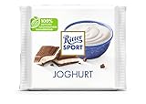 Neues Design: RITTER SPORT Joghurt 100 g, Vollmilch-Schokolade mit Joghurt gefüllt, erfrischende Magermilch-Joghurt-Creme für die Sommerliebe, Tafelschokolade im Knickpack