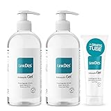 LinkDes® Antiseptik Gel 2x 500 ml | VAH gelistet | Desinfektionsgel für Hände | inkl. 1x Tube gratis