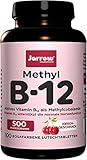 Methyl B12 500 µg, aktives Vitamin B12 als Methylcobalamin, Lutschtabletten mit Kirschgeschmack, vegan, Jarrow, 1er Pack (1 x 100 Stück)