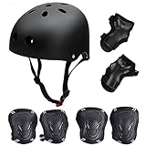 Skateboarding Helm Scooter BMX Helm Skaterhelm Kinderhelm Radhelm Schutzausrüstung für Erwachsene Jugendhelme Protektoren Schützer Inline Skates Helm Schonerset Roller Helme für Skateboarding Kopf M