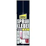 Uhu 48900 - Sprühkleber 3 in 1 Permanent - Korrigierbar - Wieder Ablösbar 200 ml