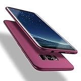 X-level Samusung Galaxy S8 Hülle, [Guadian Serie] Soft Flex Silikon [Weinrot] Premium TPU Echtes Telefongefühl Handyhülle Schutzhülle für Samsung Galaxy S8 5,8 Zoll Case Cover