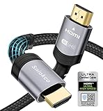 8K HDMI 2.1 Kabel 3M, Sniokco Zertifiziert 48Gbps Ultra High Speed Geflochtenes HDMI Kabel, Unterstützt Dynamic HDR, eARC, Dolby Atmos, 8K@60Hz, 4K@120Hz, HDCP 2.2 2.3, Kompatibel mit TV Monitor Mehr