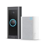 Ring Video Doorbell Wired + Chime von Amazon | Die smarte Video-Türklingel für deine Haustür | 1080p HD-Video Türsprechanlage | Konstante Leistung dank festverdrahteter Installation