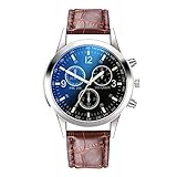 Herren Luxusuhren Quarzuhr Edelstahl Zifferblatt Casual Geschäft Uhren Armbanduhr, D