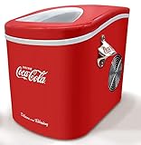 Salco Coca-Cola Eiswürfelmaschine SEB-14CC, Rot, Eiswürfel in 8-13 Minuten, mit Flaschenöffner COCA-COLA