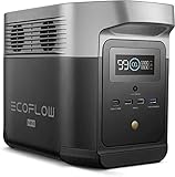 EcoFlow DELTA mini 882 Wh Stromgenerator versorgt bis zu 9 Geräte mit einer 1400 W AC-Ausgangsleistung, Schnellladung und Solar-Generator für Outdoor, Camping oder Reisen