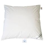 Luxusfeder Kuschelkissen Kopfkissen 40x40 cm 100% Daunen 200g 100% arktisch canadische Daunen