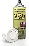 The Army Painter Colour Primer, Matt White 400 ml Grundierung Spray, Primer Spray, Acryllack Spray für Fantasy Model Miniaturen Bemalen und Warhammer Figuren