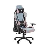 X Rocker Agility Ergonomischer Gaming Stuhl/Bürostuhl/Schreibtischstuhl mit Armlehnen und Wippfunktiondrehbar und Höhenverstellbar | weiß/Pink [