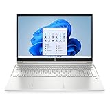 HP Pavilion Laptop 15,6 Zoll Full HD IPS Display, Intel Core i7-1165G7, 16GB DDR4 RAM, 1TB SSD, Intel Iris Xe Grafik, Fingerabdruckleser, Windows 11, QWERTY Tastatur, Silber