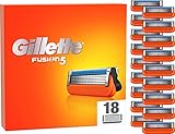 Gillette Fusion 5 Rasierklingen, 18 Ersatzklingen für Nassrasierer Herren mit 5-fach Klinge