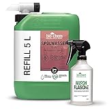 Bio-Chem Bio Spülwasser-Zusatz 1 L Konzentrat für Spülkasten I WC-Reiniger Rinse Flush für Campingtoilette, Chemie-Toilette sowie Mobile Toilette MIT und OHNE separaten Spülwassertank