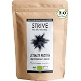 ULTIMATE PROTEIN 100% BIO Vegan: 1 Kg Pflanzliches Bio-Proteinpulver aus gesprosstem Reis, Erbse und Hanf - Frei von Aromen und Süßungsmitteln aus Liebe zum Bizeps - Veganes Eiweiß-Pulver DE-ÖKO-039