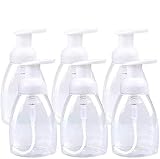 Queta 300ml nachfüllbare Pumpe Leere Flasche/Schaumpumpe Flaschenbehälter/Schaumseifenspender/Schaumflüssigkeitsshampoo Küche Bad Duschflasche/Seifenspender Pumpflasche, 6 Stück