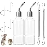 Kaninchen Wasser Flaschen Keine Drip Hamster Trinken Waterers Welpen Dispenser Hängende Haustier Wasserflasche für Kaninchen Chinchillas Guinea Schweine 350Ml