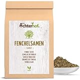 Fenchelsamen ganz 1000g | ganze Fenchel Samen | Fencheltee | milder, süßlicher Geschmack | ideal zur Zubereitung von Nudelgerichten, Aufläufen & wärmenden Tees | vom Achterhof