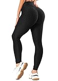 INSTINNCT Damen Slim Fit Hohe Taille Sportshort Lange Leggings mit Bauchkontrolle Schwarz M