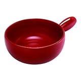 KUHN RIKON Fondue Käsefondue Caquelon Rot Classic 22cm, 1,6 Liter, für 4 Personen, aus roter Tonmasse