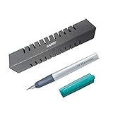 Lamy Füllfederhalter nexx Modell 064, Farbe smaragd grün, inkl. Laser-Gravur (Feder M)