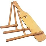 Crepes Verteiler - Crepes Wender - 4-teilig Holz (18 ', 13', 9 'Spreizer und 30 cm langer Holzwender) Praktische Größen für jeden Kreppfan - 100% natürliches und hochwertiger Crepes Verteiler