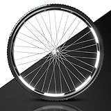 Blackshell® Reflektoren Aufkleber - passgenaues 60 teiliges Fahrrad Aufkleber Set für 27,5 28 und 29 Zoll Felgen - Fahrrad Felgen Aufkleber, Reflektoren Fahrrad in schwarz