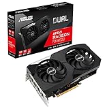 ASUS Dual AMD Radeon RX6600 8G Gaming Grafikkarte (8GB DDR6 Speicher, PCIe 4.0, 1x HDMI 2.1, 3x DIsplayPort 1.4a. DUAL-RX6600-8G)