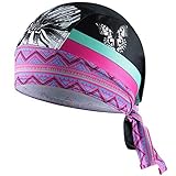 HASAGEI Sports Bandana Cap Herrem Damen Biker Bandanas Kopftuch Hat - Butterfly