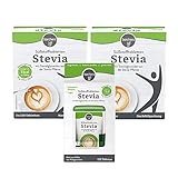 borchers Stevia Süßstofftabletten Vorteilspack | Süßungsmittel | Zuckerersatz | Tablettenspender 120 Tbl. + 2 x Nachfüllpack