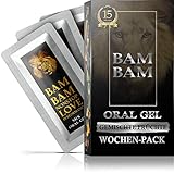 BAMBAM [Bestseller] Oral Jell | extra stark für Männer | Hochdosiert | Potenzmittel | 7 Stück | Schnell & Kraftvoll | Rein & Natürlich | Vegane Formel | Rezeptfrei