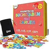 Magnetische Buchstaben und Zahlen für Kinder - Magnetisches Alphabet-Set - Kühlschrankmagneten für Kinder, ABC-Lernspiele für Kleinkinder zum Buchstabieren Lernen, Lesen und Phonetik üben