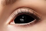 Eyecatcher 84091541-s03 - Farbige Sclera Kontaktlinsen, 1 Paar, für 6 Monate, Schwarz, Karneval, Fasching, Halloween