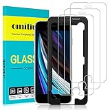 omitium 3 Stück Panzerglas für iPhone SE 2020 /iPhone 8 /iPhone 7 / iPhone 6, Schutzfolie iPhone 6S [mit Positionierhilfe] 9H Härte Folie HD Kla Anti-Kratzen Panzerglasfolie Displayschutzfolie