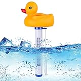 Schwimmende Pool Thermometer, Floating Pool Thermometer mit String, Wasser Temperatur Thermometer, Schwimmbadthermometer, für Swimmingpool, Spas, Hot Tubs, Aquarien, Fischteiche & Baby-Pool