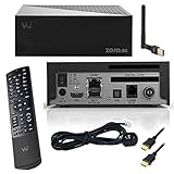 Vu+ Zero 4K 1x DVB-C/T2 Tuner Linux Combo Kabel Receiver CI HbbTV HEVC H.265 Set-Top-Box UHD 2160p mit PremiumX USB WLAN Stick