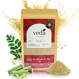 Moringa Pulver (120g) - 100% Moringa Oleifera Extrakt – Superfood - Vegan - Ayurveda – Immunität - Rohkost - Laborgeprüft