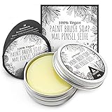 Tritart Pinselreiniger für Acrylfarbe und Aquarell - Künstlerseife und Malpinsel Reiniger | 40g vegane Pinselseife für Künstler - Pinsel Reinigung - Brush Cleaner Künstlerbedarf