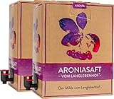 2x Bio Aroniasaft vom Langlebenhof ,,DER MILDE' - 2 x 3 Liter Bag-in-Box - 100% Direktsaft - Aronia Muttersaft - ohne Zusätze