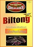 Edelfleisch 300 Gramm Biltong Beef Jerky Eigene Herstellung versch. Sorten am Stück/Stix… (Teriyaki asiatisch)