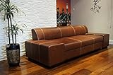 Super Lange Echtleder 3 Sitzer Sofa London Breite 238cm Ledersofa Echt Leder Couch große Farbauswahl !!!