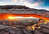 wandmotiv24 Fototapete USA landschaften, Mesa Arch , XXL 400 x 280 cm - 8 Teile, Wanddeko, Wandbild, Wandtapete, Vlies-Tapeten, Amerika M0275