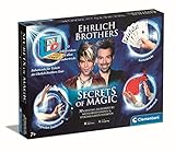 Clementoni Ehrlich Brothers Secrets of Magic - Zauberkasten für Kinder ab 7 Jahren - Magisches Equipment für 30 verblüffende Zaubertricks inkl. 3D Erklärvideos 59312